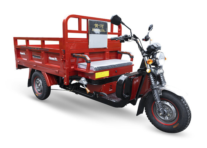 1800W elektrische driewieler met open carrosserie en 25° klimvermogen voor een soepele levering