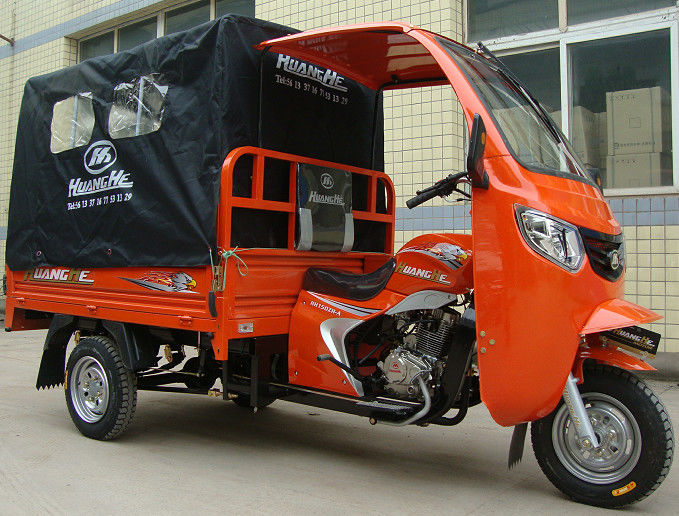De Driewieler van de de Ladingsmotor van de benzinecabine 150CC met Voor en Achterdekking voor Volwassene