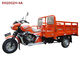 De oranje Driewieler van 200cc 250cc/Ladingsmotorfiets Met drie wielen met Ladingsdak